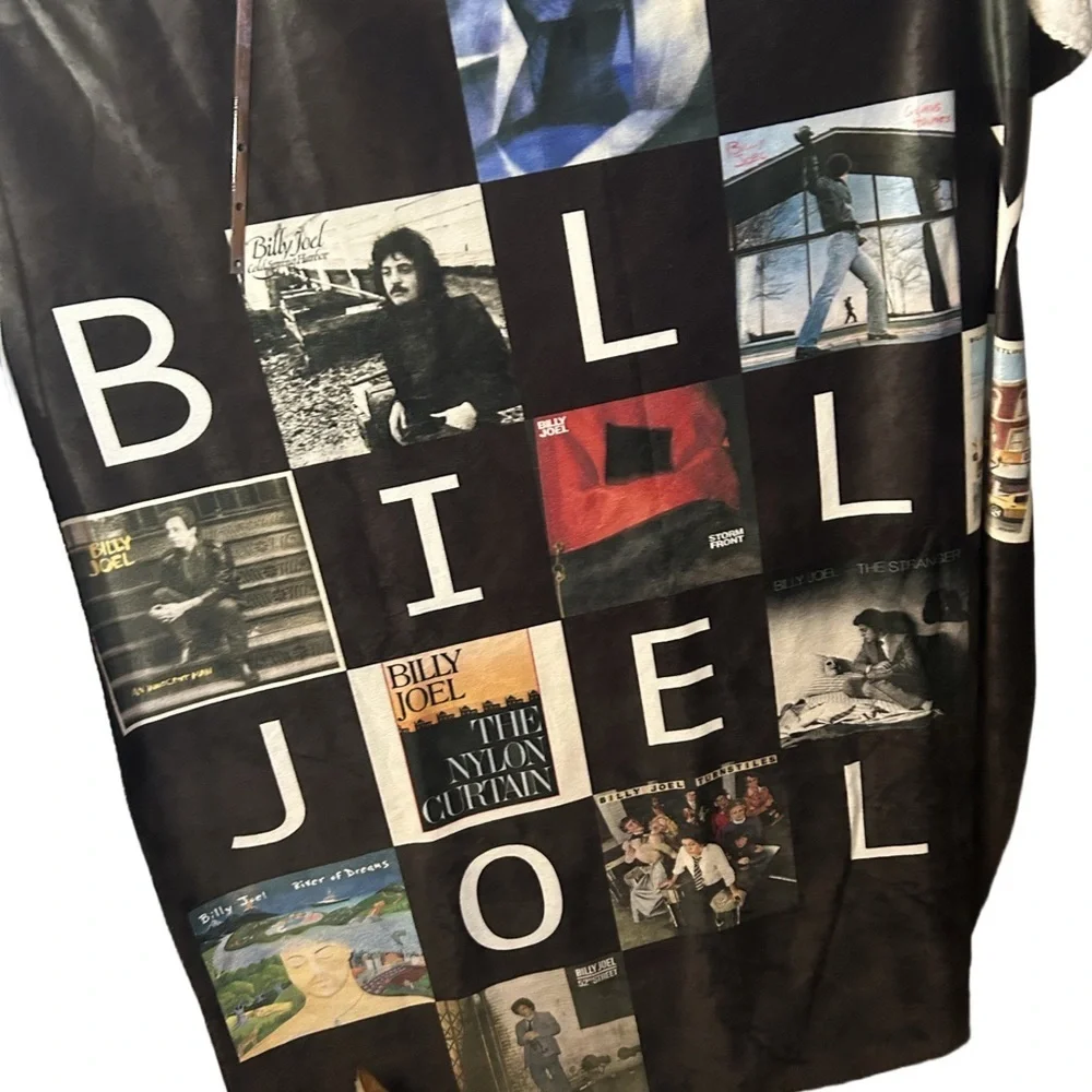 Billy Joel Album Cover Throw Blanket Collectible Patchwork Edition Sherpa